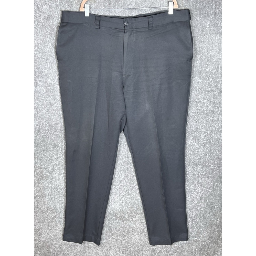Oak Hill Dress Pants Mens Size 44x32 Gray Polyester‎ Chino Pockets